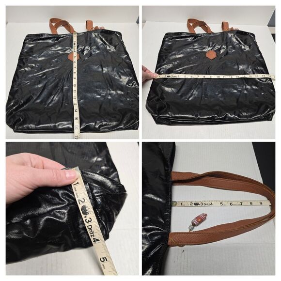 MOCAH Design Reversible Denim And Leather Boho Hippie Tote Bag - Picture 8 of 10